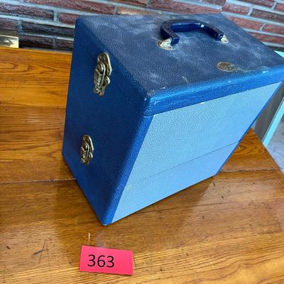 Slide projector box w/ magazines