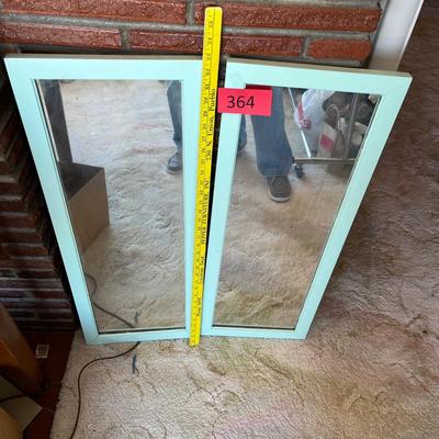 2 cabinet doors with mirrors