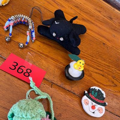 Plastic cross stitch magnets/ ornaments