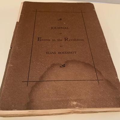 c.1894 Elias Boudinot Revolution Events Journal 1/290