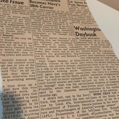 1945 USS Lake Champlain WWII Commission Issue Vol.1 #1