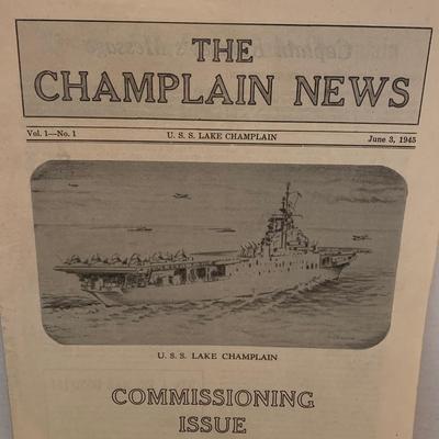 1945 USS Lake Champlain WWII Commission Issue Vol.1 #1