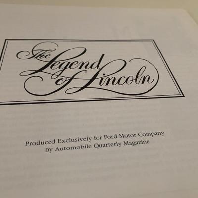 Legend of Lincoln Continental Thru The Years