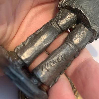 Antique Cast Metal And Polished Stone Westerns Eskimo Collectibles Lot