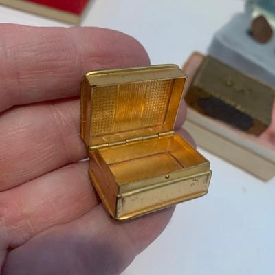 Collectibles Lot - Cufflinks Trinket Boxes Early Match Box