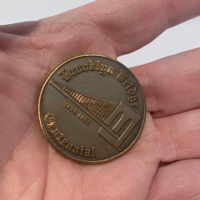 Vintage Coin / Token Lot Brooklyn Bridge Commemoratives & Republican Medal