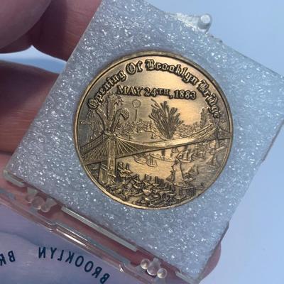 Vintage Coin / Token Lot Brooklyn Bridge Commemoratives & Republican Medal