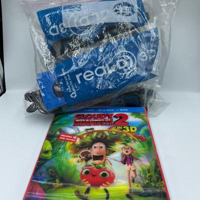 3D glasses and DVD movie