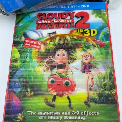 3D glasses and DVD movie
