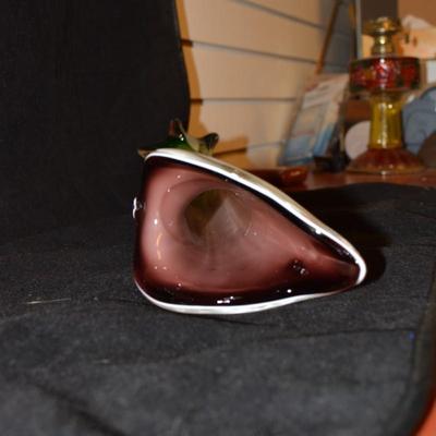 Vintage MURANO Venezia Calla Lily Vase 15.5x5