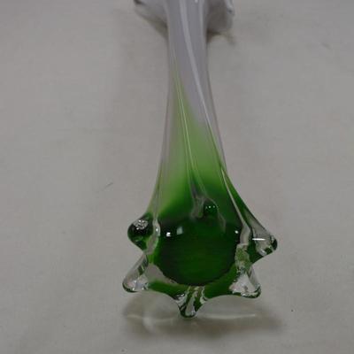 Vintage MURANO Venezia Calla Lily Vase 15.5x5