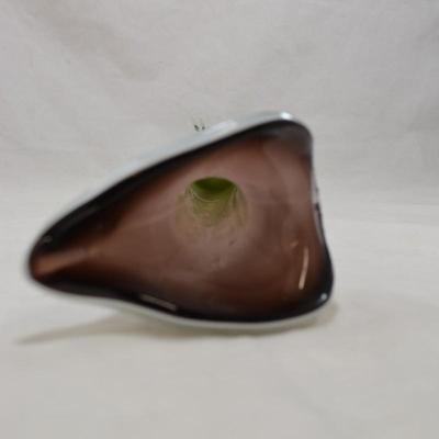 Vintage MURANO Venezia Calla Lily Vase 15.5x5