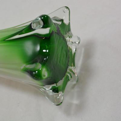 Vintage MURANO Venezia Calla Lily Vase 15.5x5
