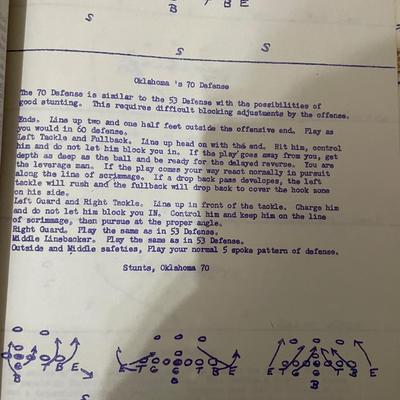 1962 football play book