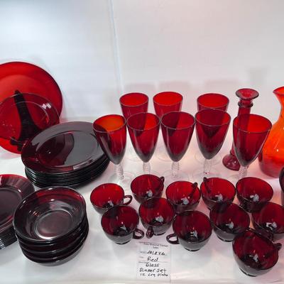 Ruby Red glass ware