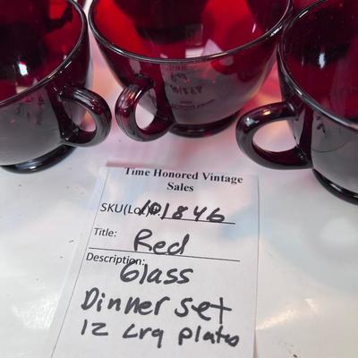 Ruby Red glass ware