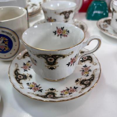 Christmas bells and tea cups