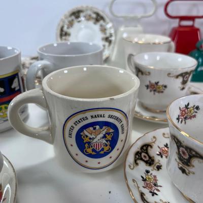 Christmas bells and tea cups