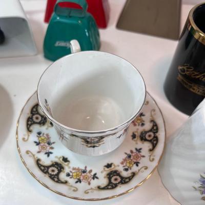 Christmas bells and tea cups