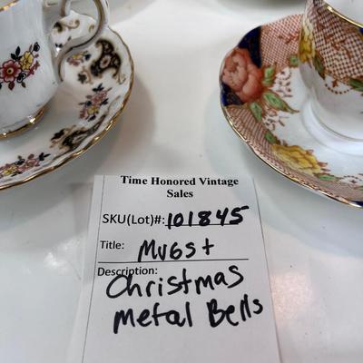 Christmas bells and tea cups