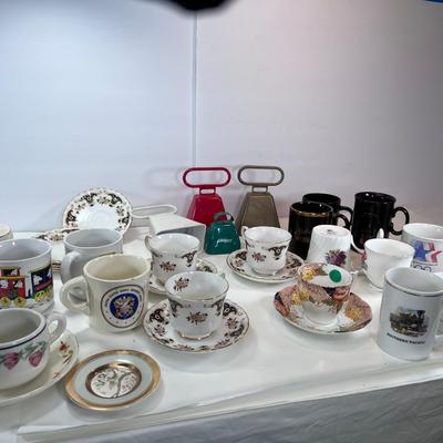Christmas bells and tea cups