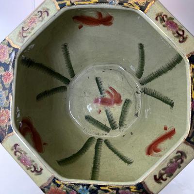 Large Koi Little River Chinese made Japanese Geisha design
