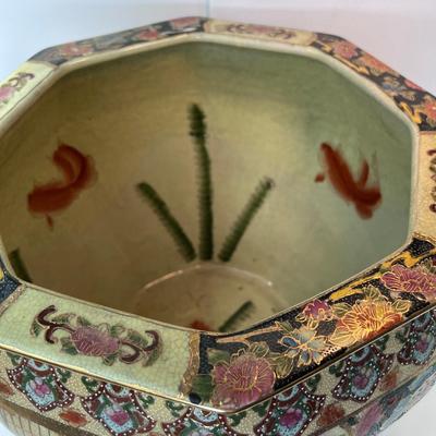Large Koi Little River Chinese made Japanese Geisha design