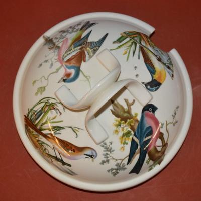 Vintage Portmeirion â€œBirds of Britainâ€ Tureen w/ Lid & Ladle 12.5x11