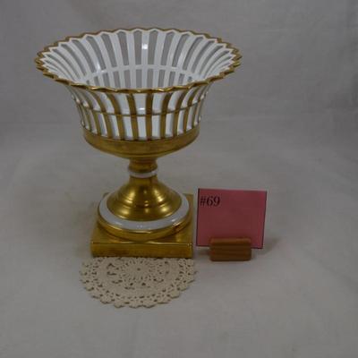 Vintage Portuguese Compote Dish 9.5x9.5