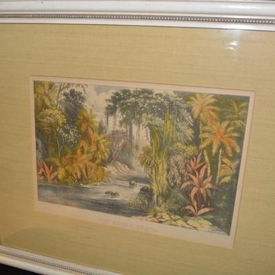 Currier & Ives â€œThe Sunny Southâ€ Framed Print 25.5x20.5