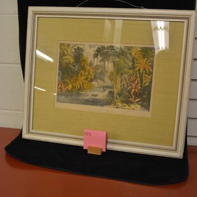 Currier & Ives â€œThe Sunny Southâ€ Framed Print 25.5x20.5