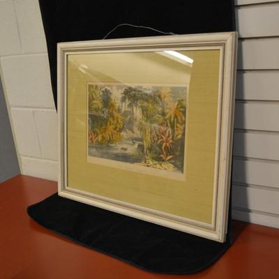 Currier & Ives â€œThe Sunny Southâ€ Framed Print 25.5x20.5