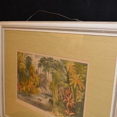 Currier & Ives â€œThe Sunny Southâ€ Framed Print 25.5x20.5
