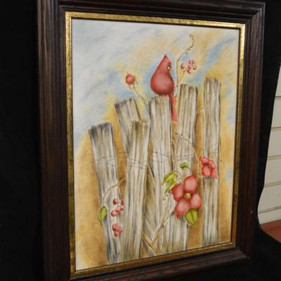 Original Framed Oil and Pencil on Canvas, Signed Yoder? 22x18