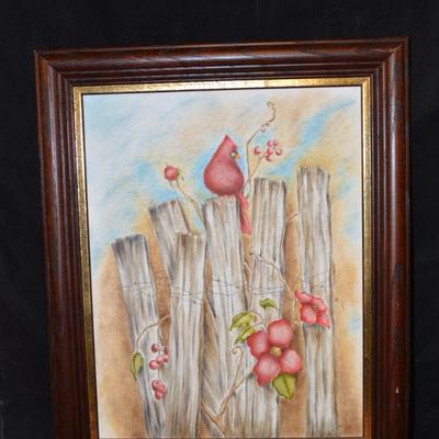 Original Framed Oil and Pencil on Canvas, Signed Yoder? 22x18