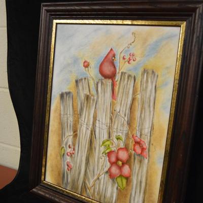 Original Framed Oil and Pencil on Canvas, Signed Yoder? 22x18