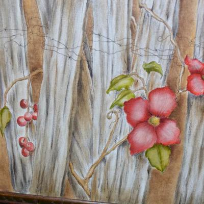 Original Framed Oil and Pencil on Canvas, Signed Yoder? 22x18