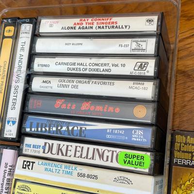 Box of cassettes Mixed genre