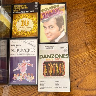 Box of cassettes Mixed genre