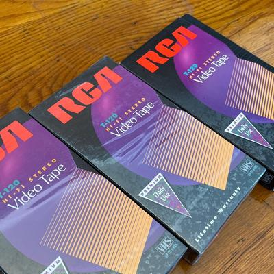 3 VHS Tapes