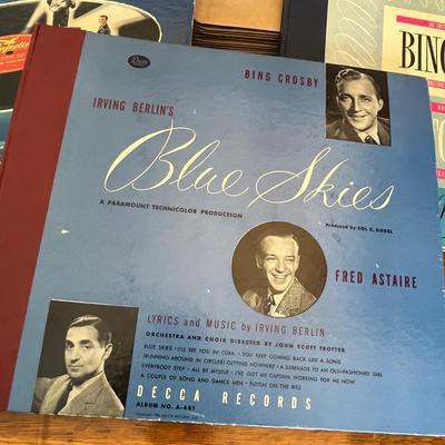Lot of 78 record albums