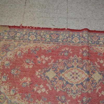 Vintage Wool Small Area Rug 48x24