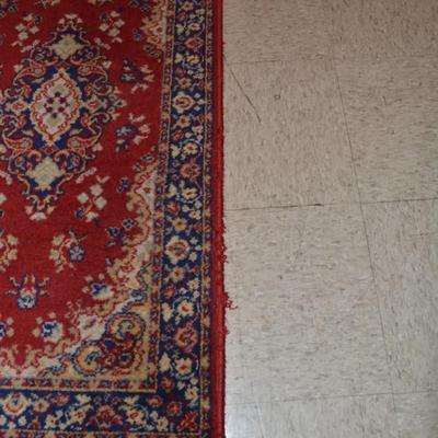 Vintage Wool Small Area Rug 48x24