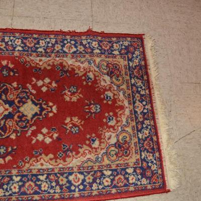 Vintage Wool Small Area Rug 48x24
