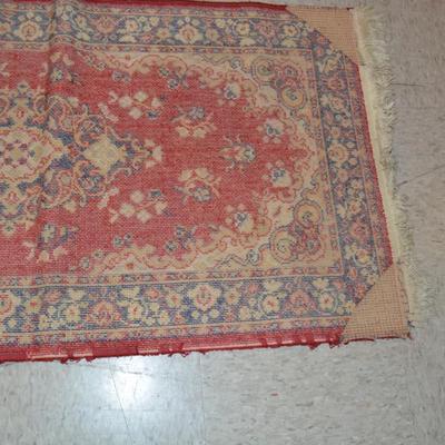 Vintage Wool Small Area Rug 48x24