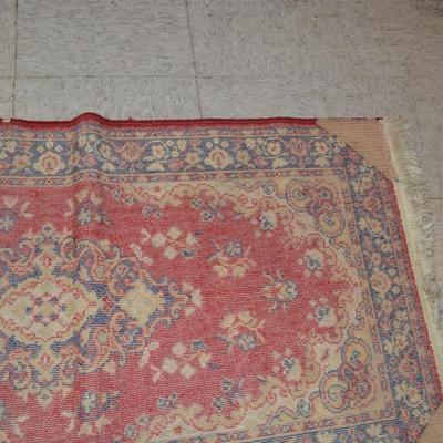 Vintage Wool Small Area Rug 48x24