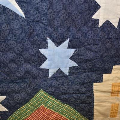 Hand Pieced & Stitched Christmas Wall Hanging 61x51