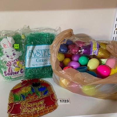 Easter eggs and grass