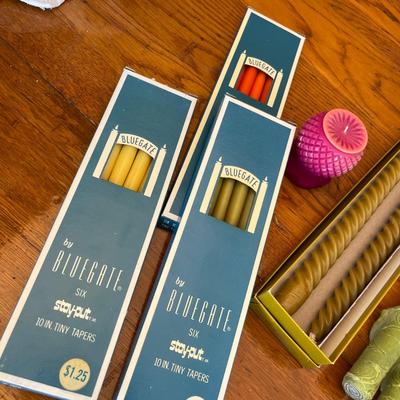 Lot of vintage candles