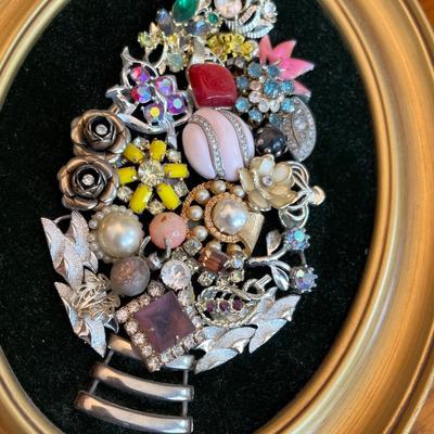 Jewelry Tree framed decoration